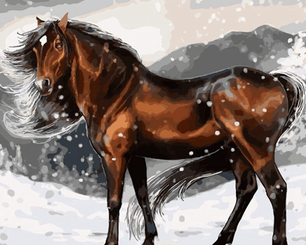 paintingnumberart Paint By Numbers Kit – Brown Horse