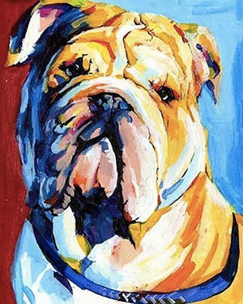 paintingnumberart Paint By Numbers Kit – Bulldog