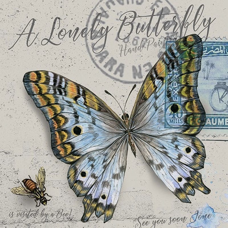 paintingnumberart Paint By Numbers Kit – Butterfly Stamp
