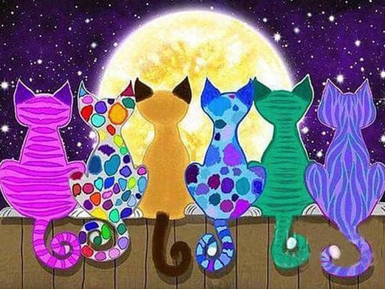 paintingnumberart Paint By Numbers Kit – Cat and Christmas Balls