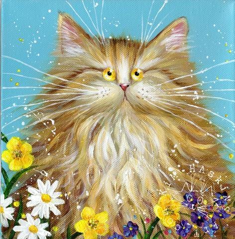 paintingnumberart Paint By Numbers Kit – Cat and Daisies