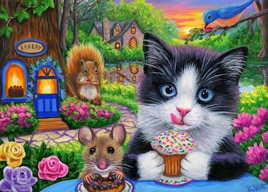 paintingnumberart Paint By Numbers Kit – Cat and Mouse