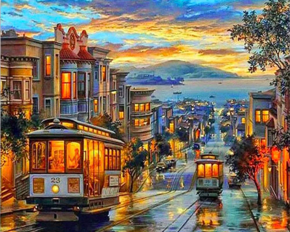 paintingnumberart Paint By Numbers Kit – Chicago City View