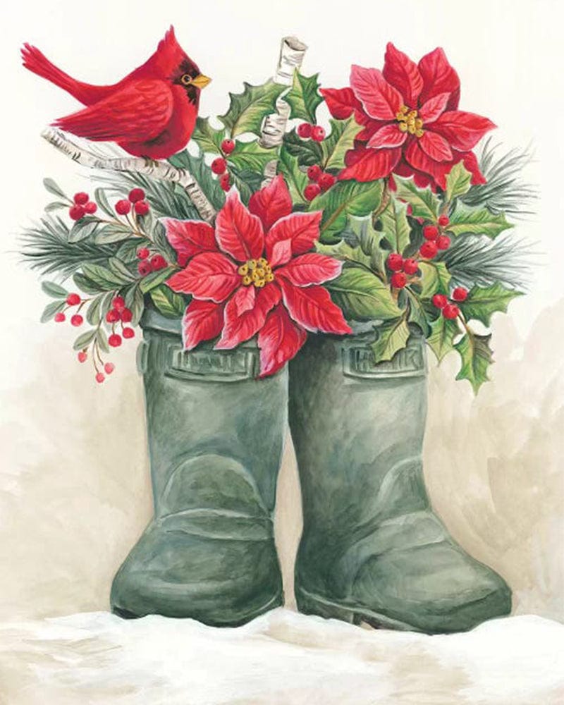 paintingnumberart Paint By Numbers Kit-Christmas Lodge Boots