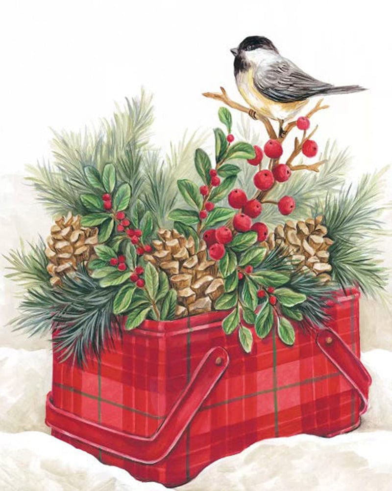 paintingnumberart Paint By Numbers Kit-Christmas Lodge Vintage Tin