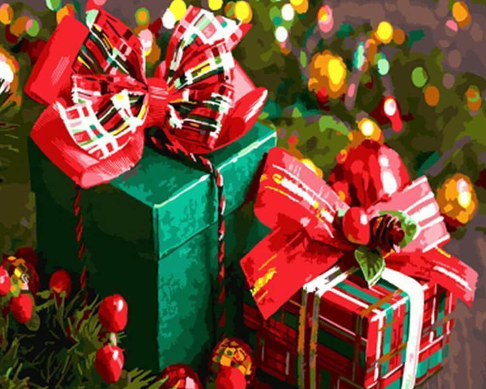 paintingnumberart Paint By Numbers Kit-Christmas Presents