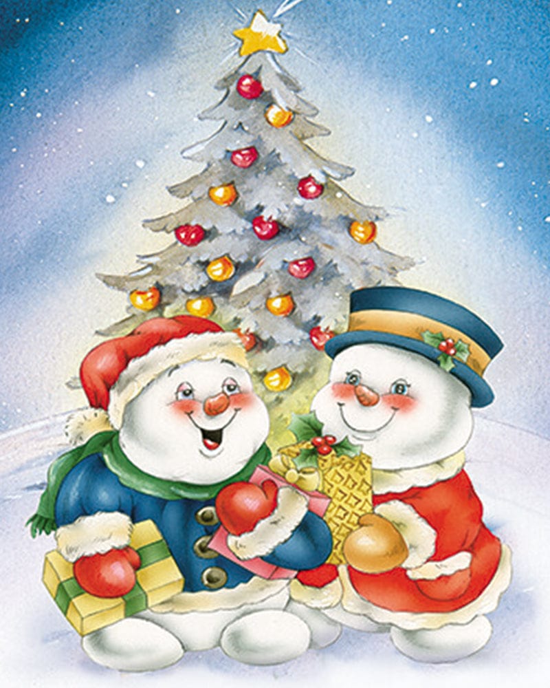paintingnumberart Paint By Numbers Kit-Christmas Snowman