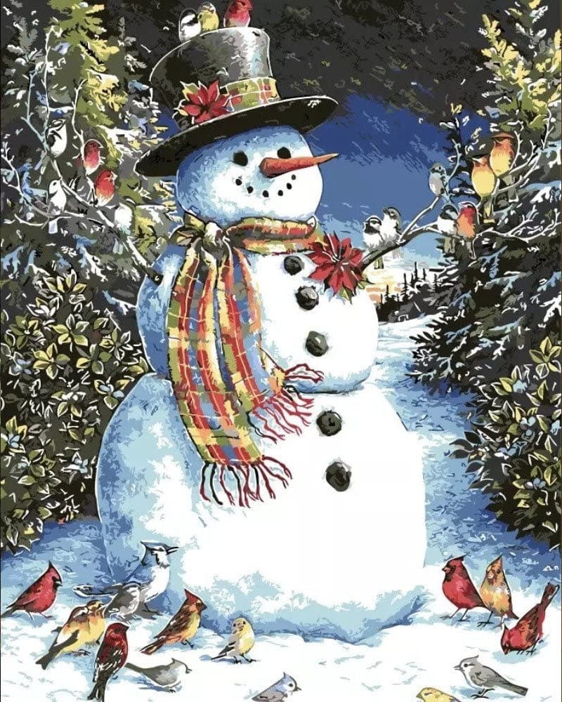 paintingnumberart Paint By Numbers Kit – Christmas Snowman3