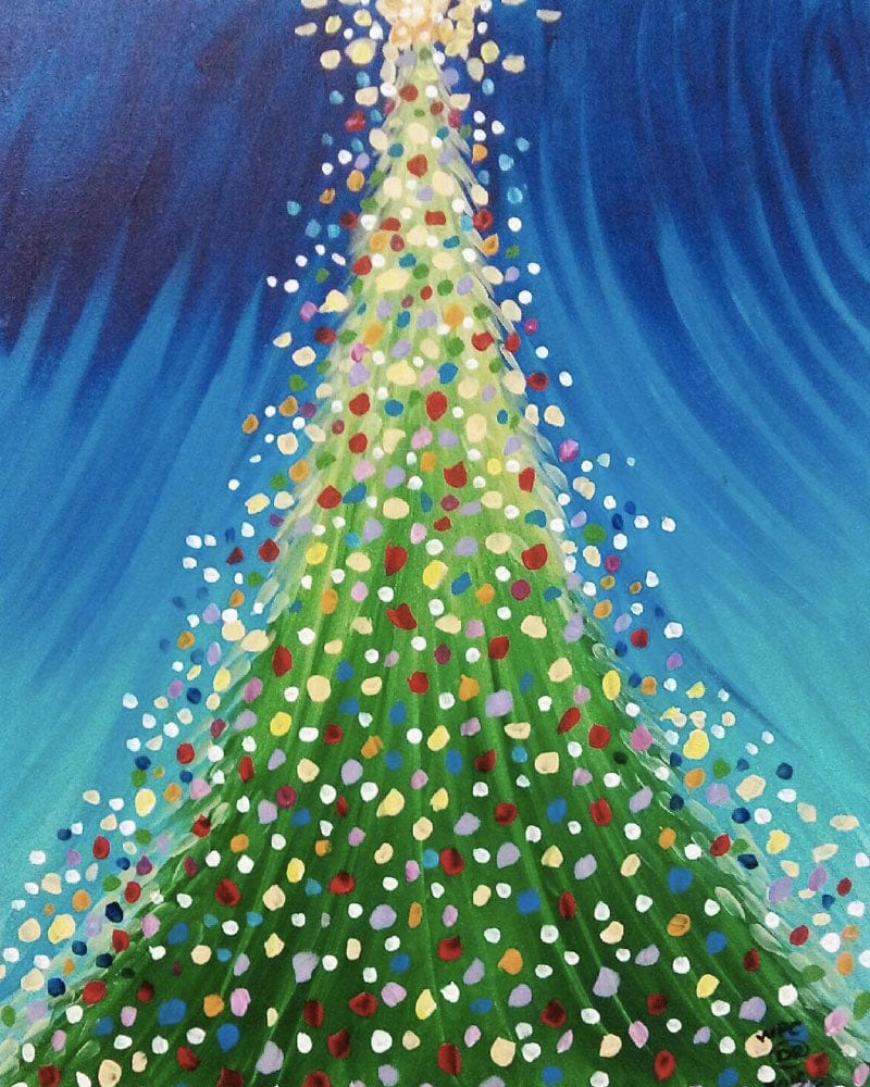 paintingnumberart Paint By Numbers Kit – Christmas Tree Eiffel Tower
