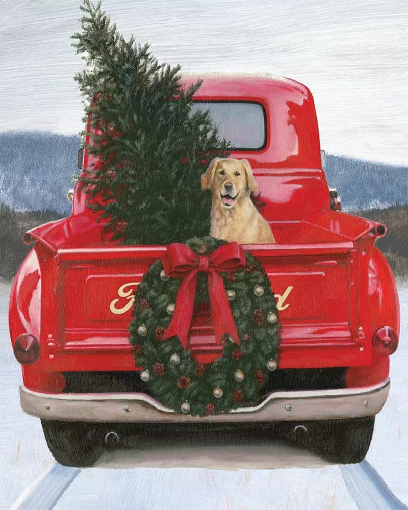 paintingnumberart Paint by Numbers Kit-Christmasin the Heart land IV Ford