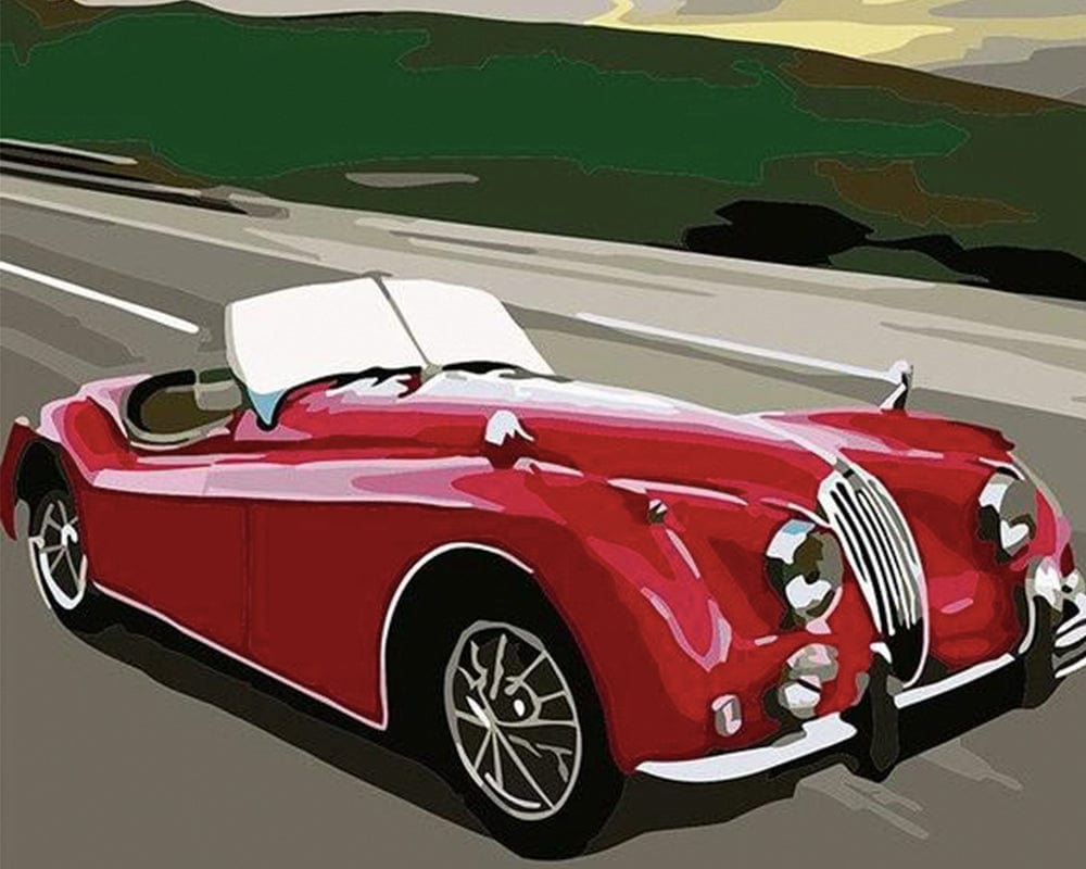paintingnumberart Paint By Numbers Kit – Classic Sports Car