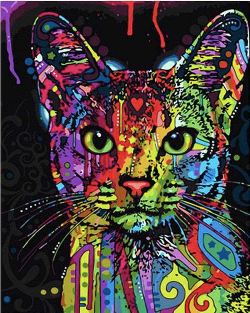 paintingnumberart Paint By Numbers Kit – Colorful Cat