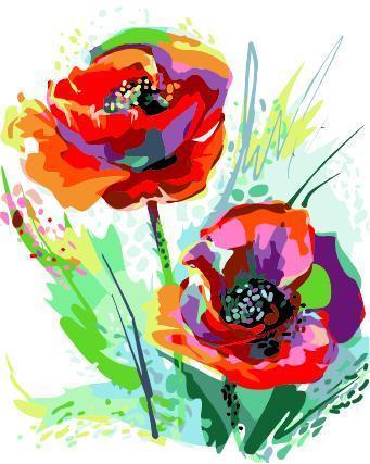paintingnumberart Paint By Numbers Kit – Colorful Poppies