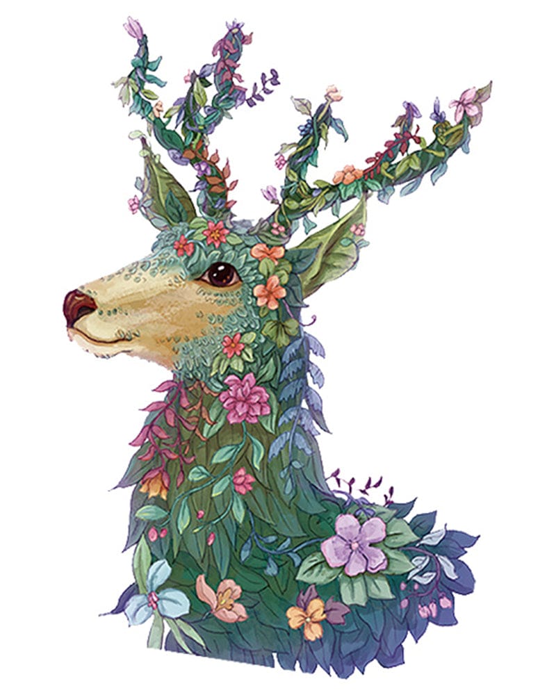 paintingnumberart Paint by Numbers Kit-Cute Deer Gnomes