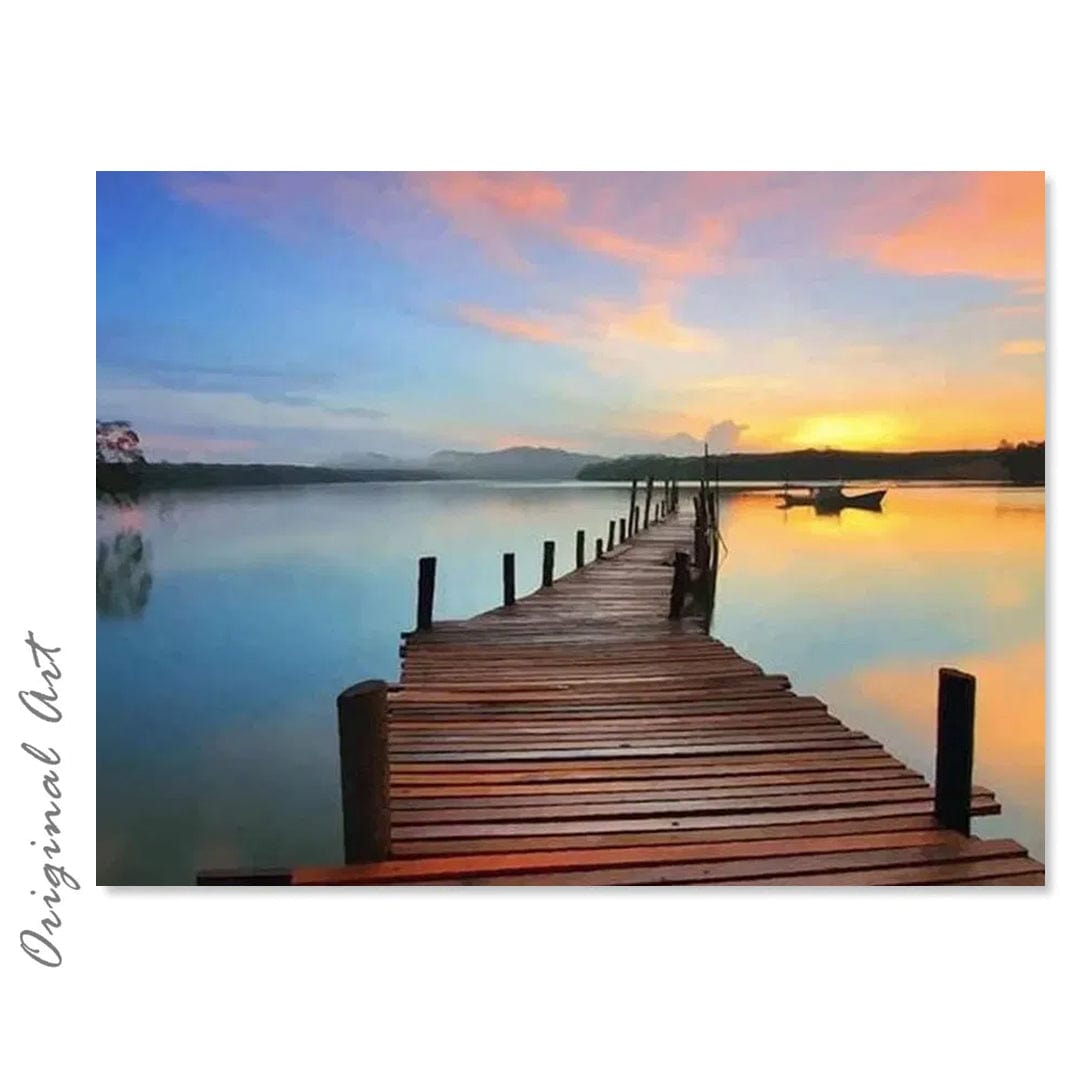 paintingnumberart Paint By Numbers Kit – Dock at Dusk