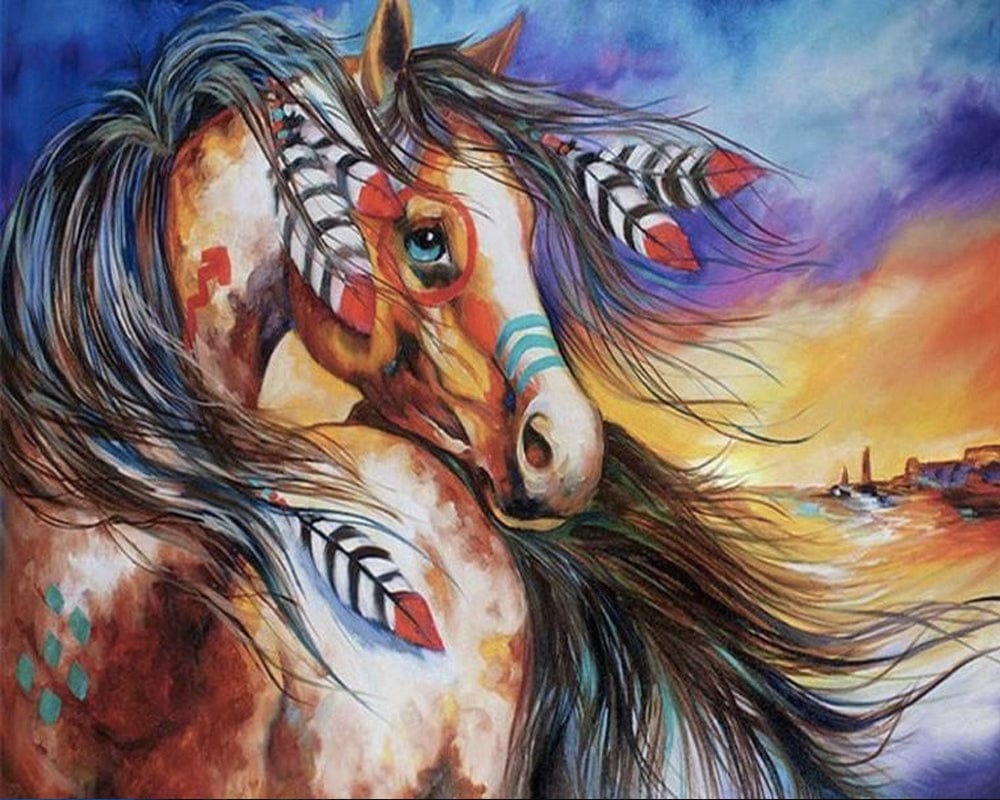 paintingnumberart Paint By Numbers Kit – Elegant Horse