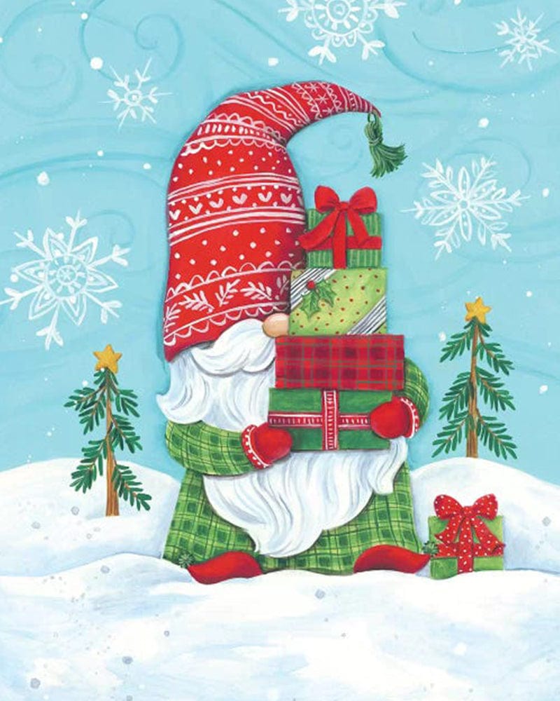 paintingnumberart Paint By Numbers Kit-Elf Gnome with Presents