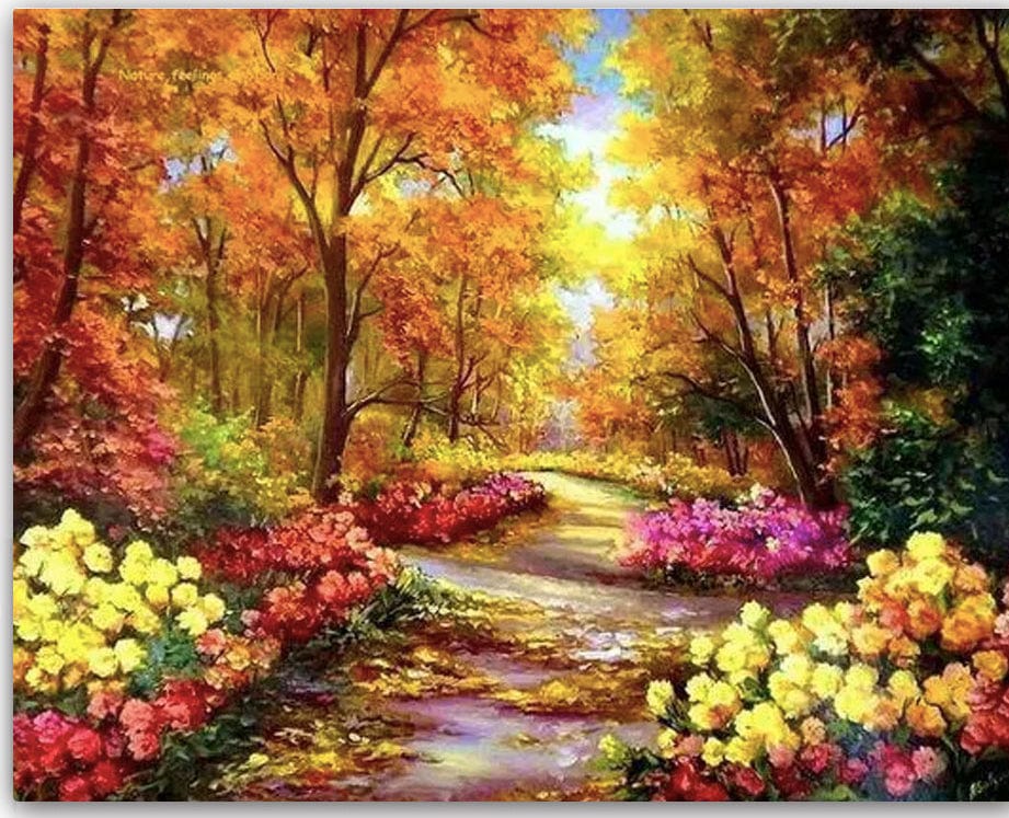 paintingnumberart Paint By Numbers Kit – Flower Clad Roa