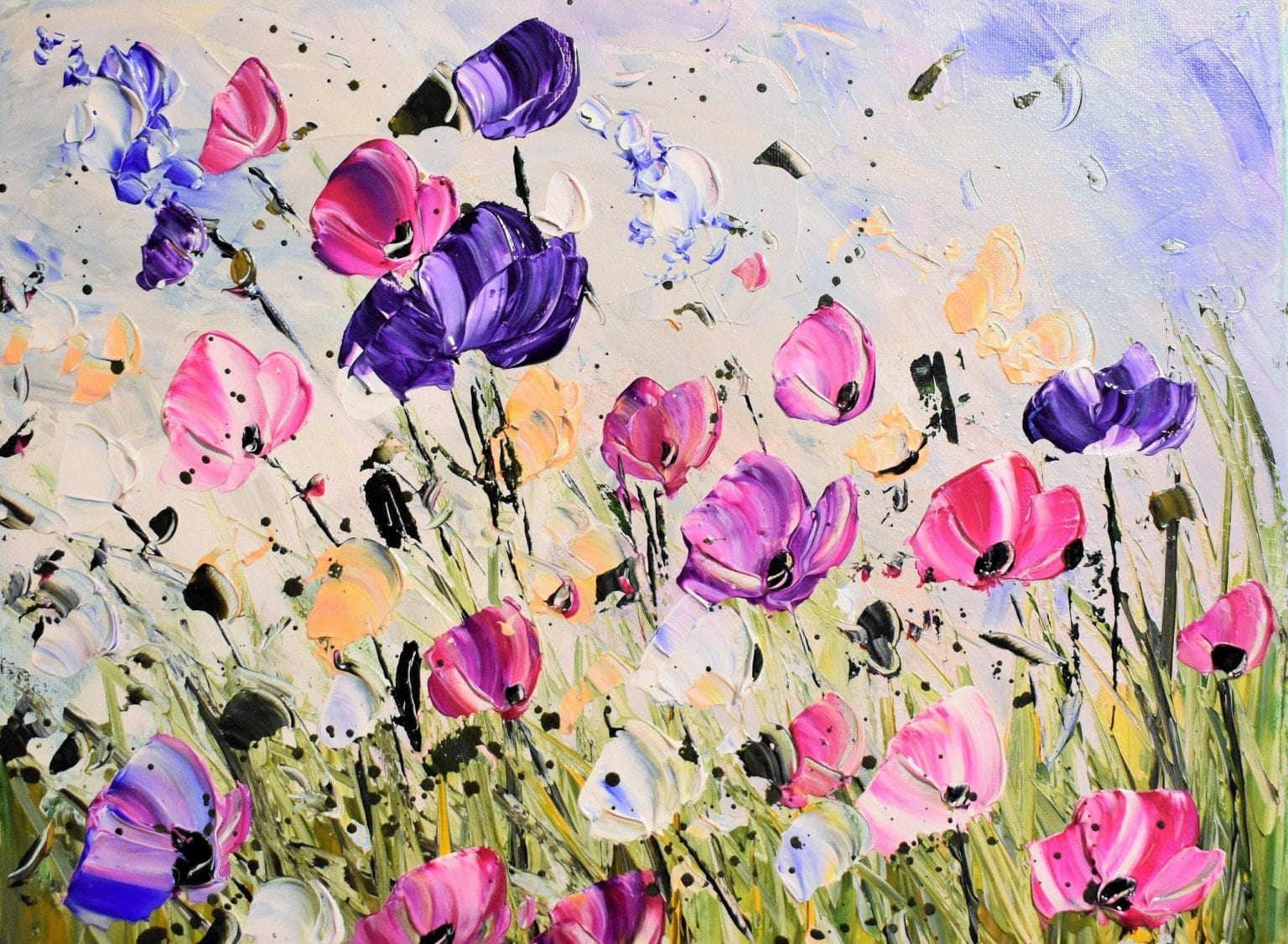 paintingnumberart Paint by Numbers Kit-Flowers