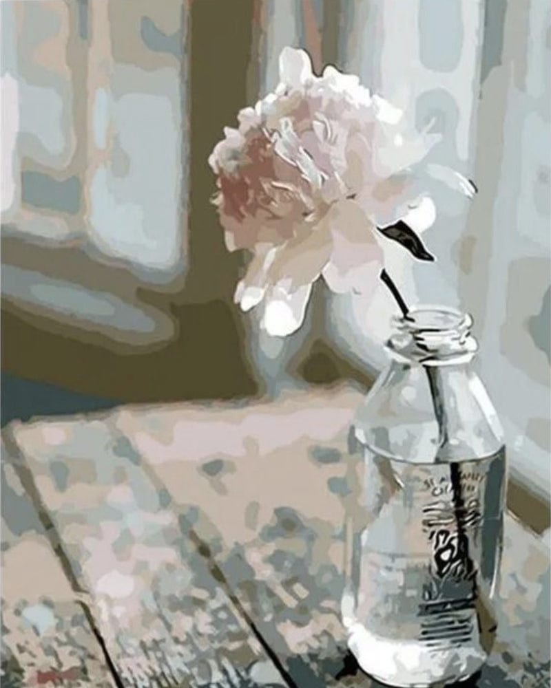 paintingnumberart Paint By Numbers Kit – Flowers in Bottle