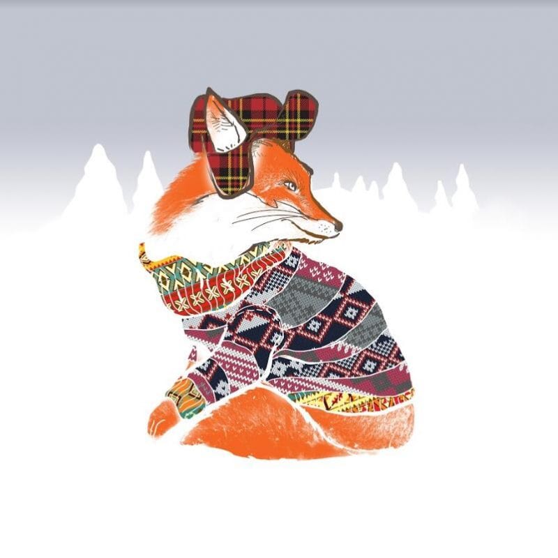 paintingnumberart Paint By Numbers Kit – Fox In Winter Clothes