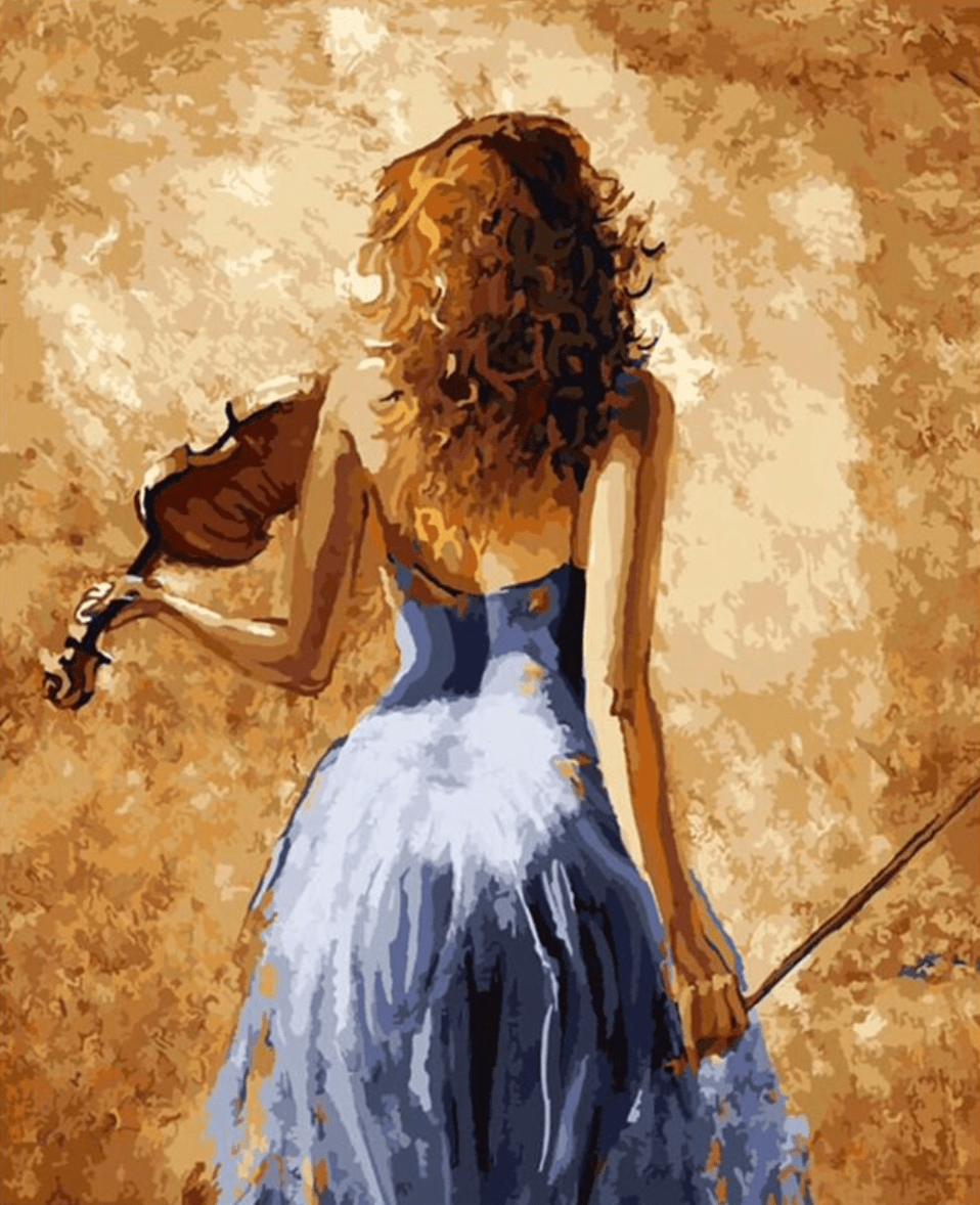 paintingnumberart Paint by Numbers Kit-  Girl at sunset