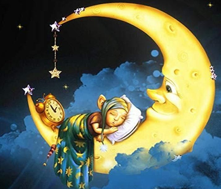 paintingnumberart Paint By Numbers Kit – girl on the moon