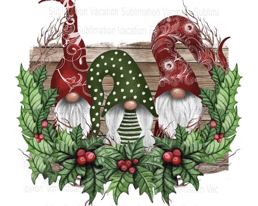 paintingnumberart Paint By Numbers Kit-Gnomesin Holly Wreath