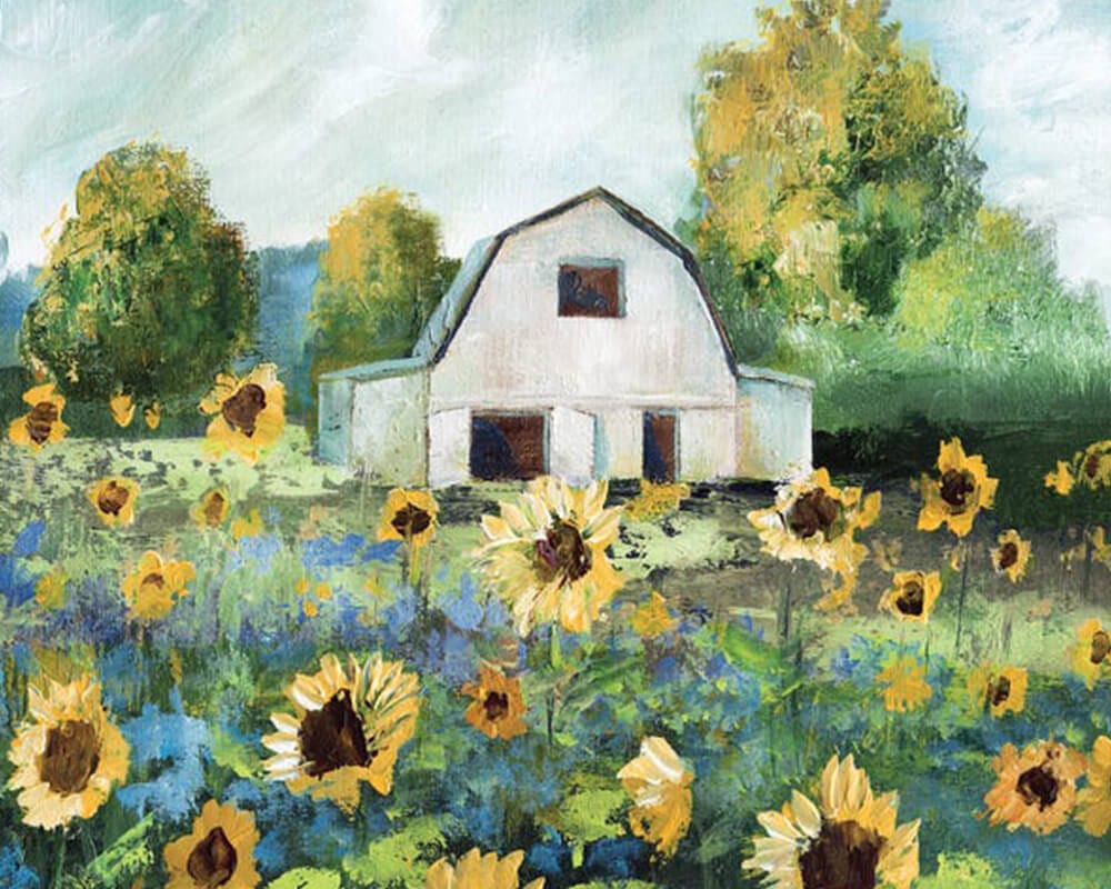 paintingnumberart Paint By Numbers Kit-Guardian – Sunflower Barn