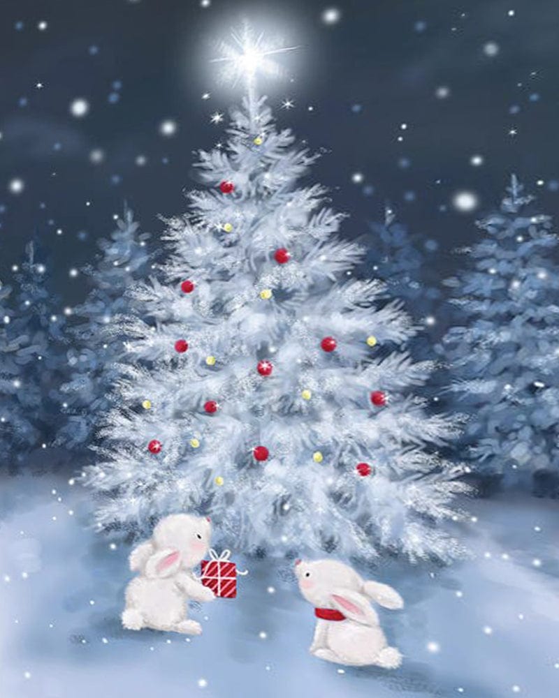 paintingnumberart Paint By Numbers Kit-Guardian – Tree With Rabbits