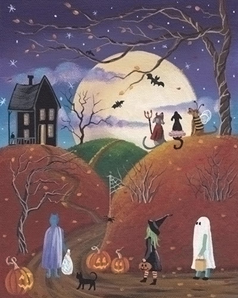 paintingnumberart Paint By Numbers Kit – Halloween at Night 1