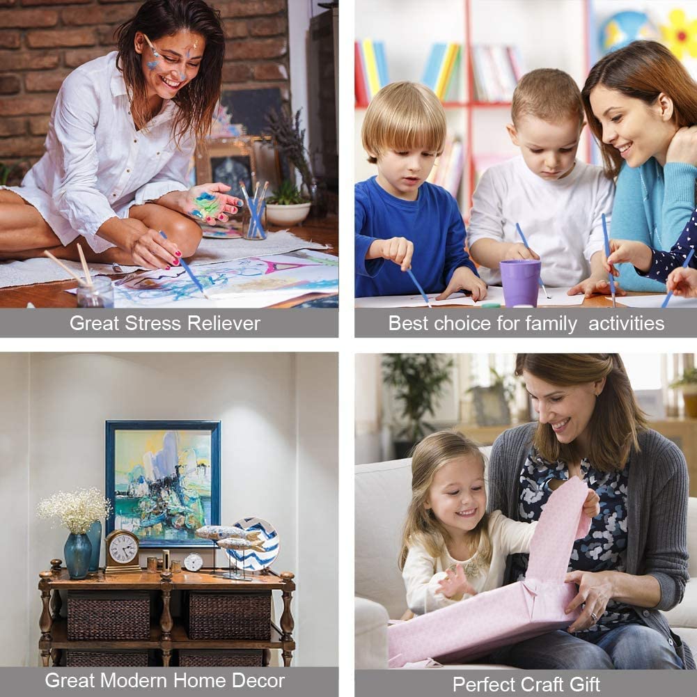 paintingnumberart Paint By Numbers Kit – Happy Sisters on Rainy Days