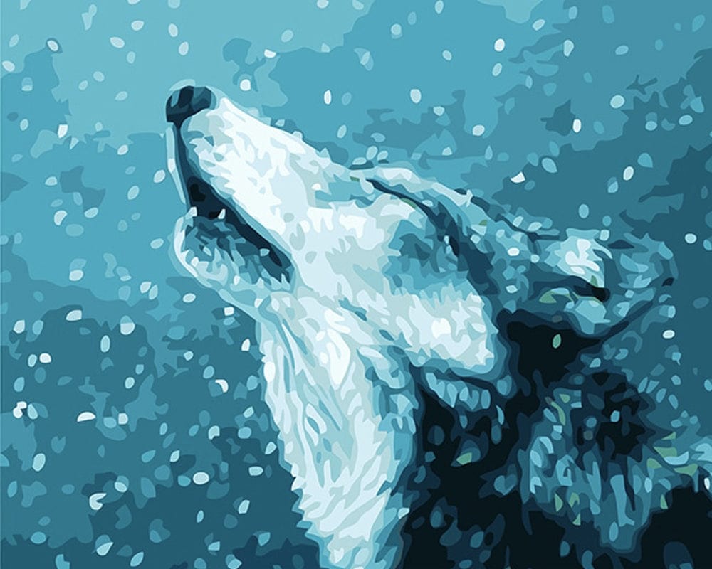 paintingnumberart Paint By Numbers Kit – Howl Of A Lone Wolf