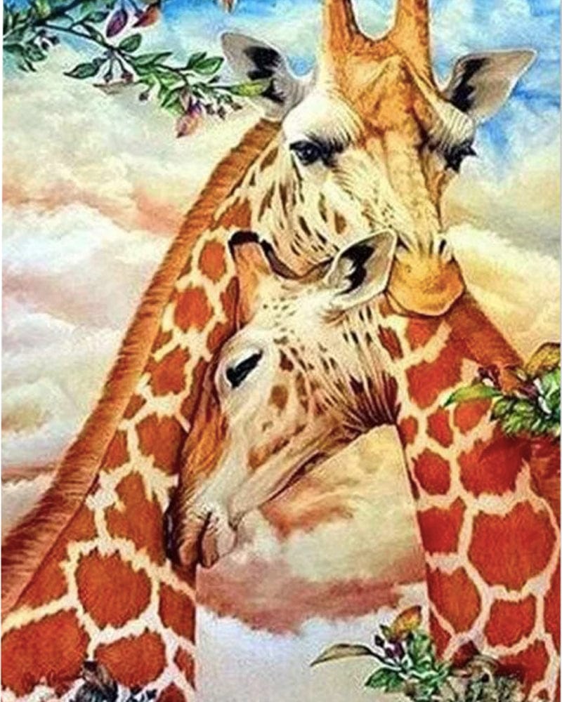 paintingnumberart Paint By Numbers Kit – Hugging Giraffe