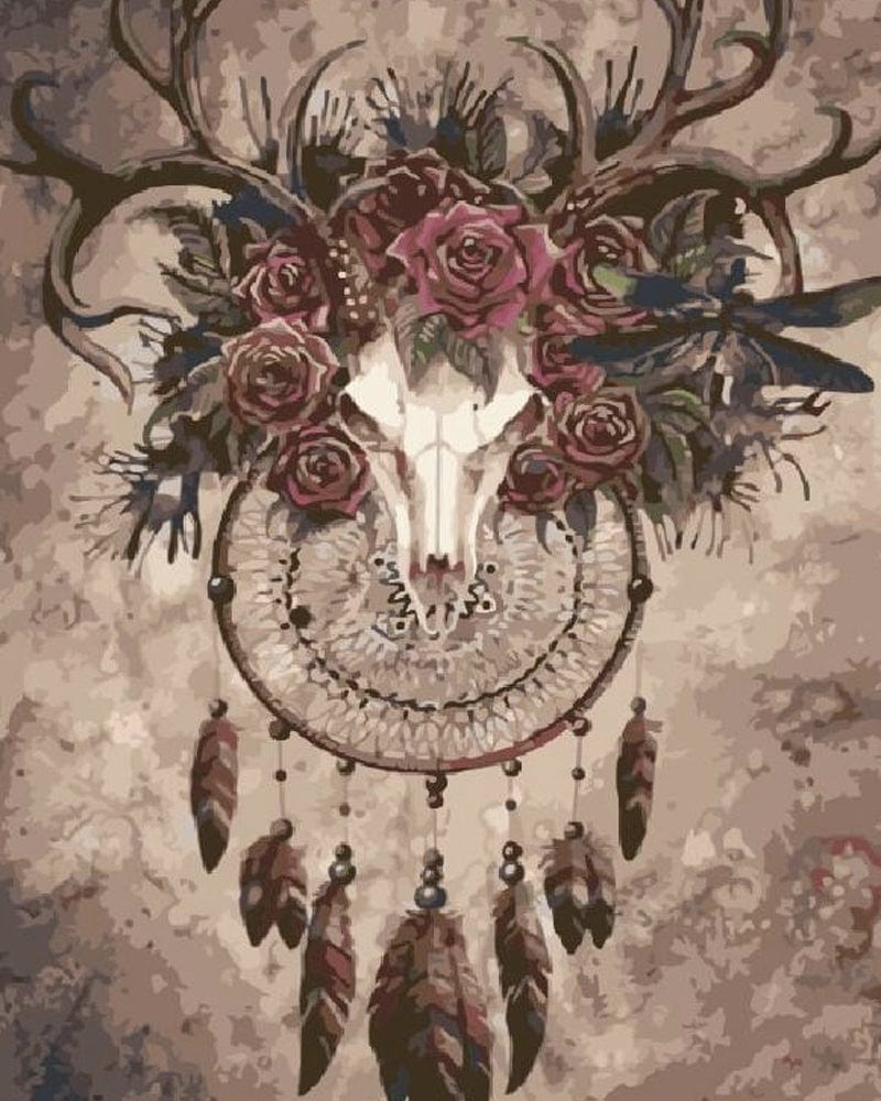 paintingnumberart Paint By Numbers Kit – Indian Deer Head