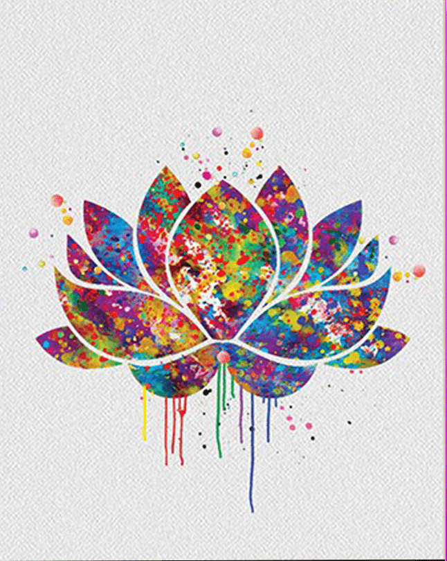 paintingnumberart Paint By Numbers Kit- lotus pedestal