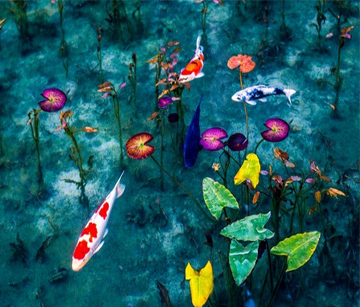 paintingnumberart Paint By Numbers Kit-lotus pond moonlight