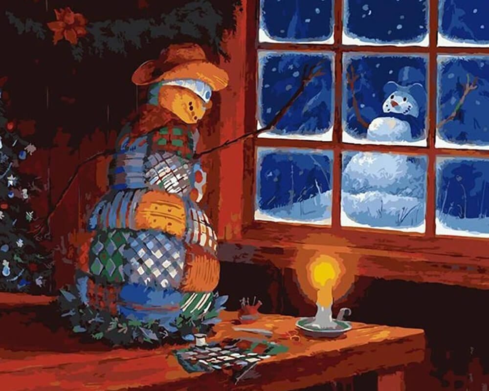 paintingnumberart Paint By Numbers Kit-Love in Christmas