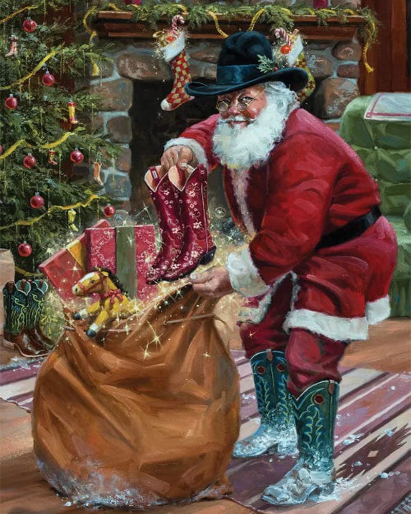 paintingnumberart Paint By Numbers Kit-New Boots for Christmas