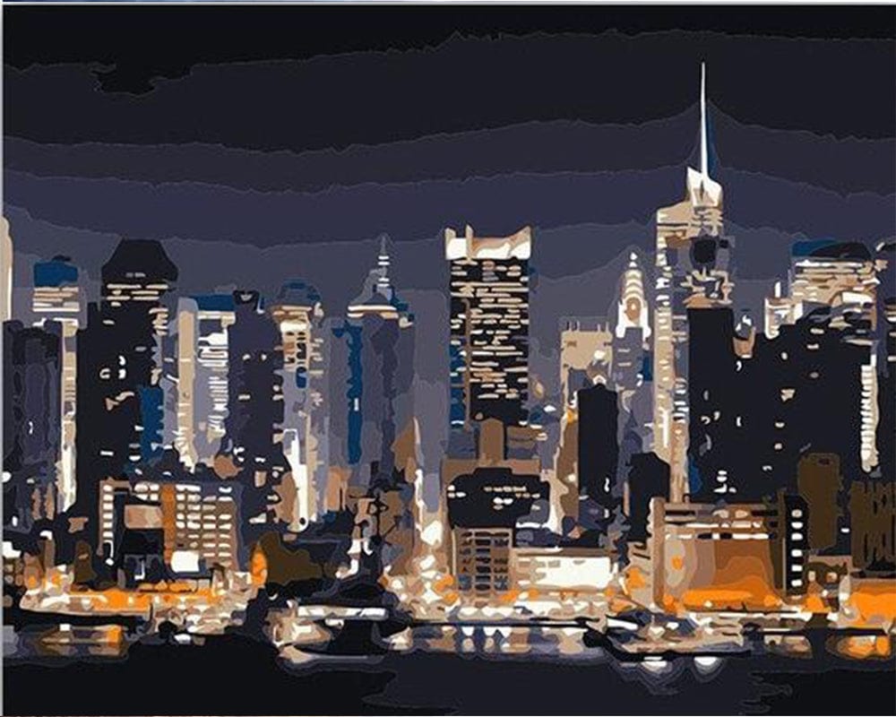 paintingnumberart Paint By Numbers Kit – New York City Manhattan
