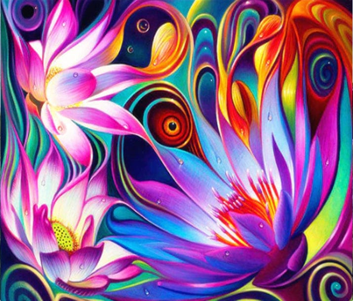 paintingnumberart Paint by Numbers Kit – Orb Flower