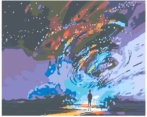 paintingnumberart Paint By Numbers Kit – People by the tsunami