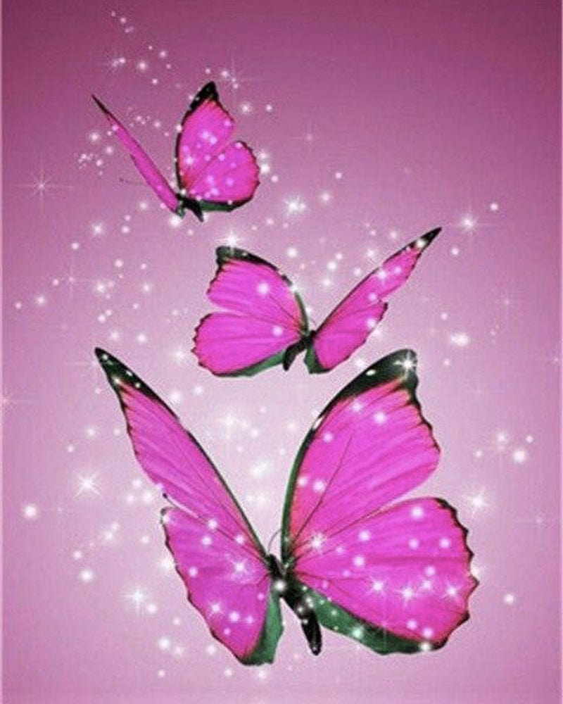 paintingnumberart Paint By Numbers Kit – Pink Butterfly