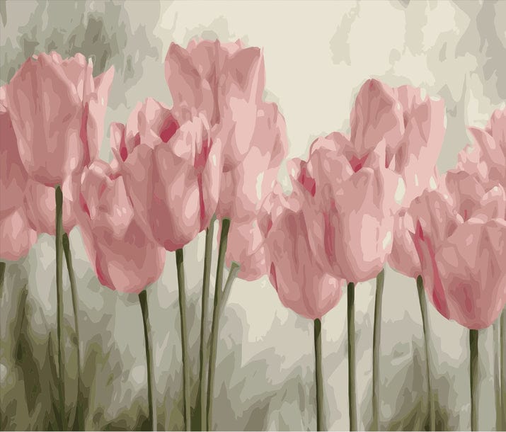 paintingnumberart Paint By Numbers Kit –   Pink Rose