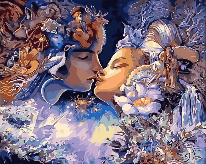 paintingnumberart Paint By Numbers Kit -Prince and princess
