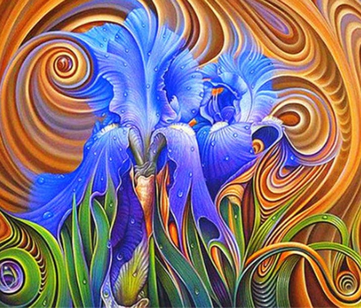 paintingnumberart Paint By Numbers Kit – Purple magic flower