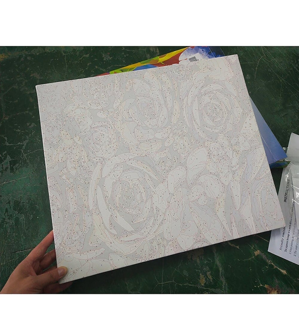 paintingnumberart Paint By Numbers Kit – Race Between Car and Train
