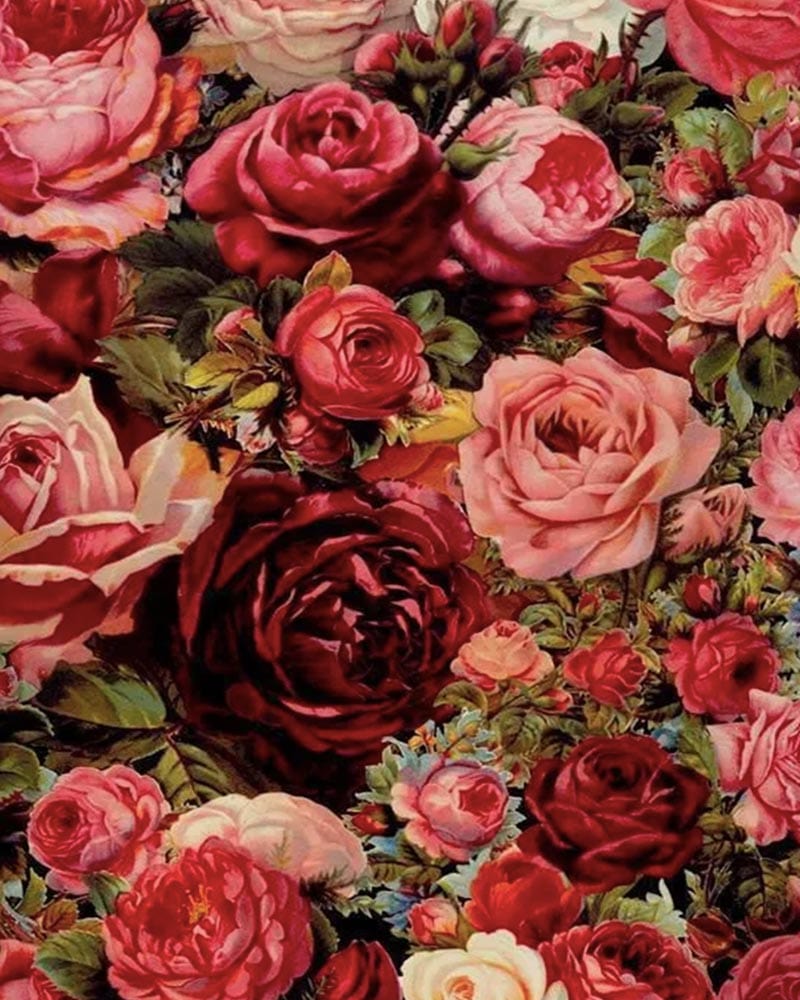 paintingnumberart Paint By Numbers Kit – Red and Pink Floral Arrangement