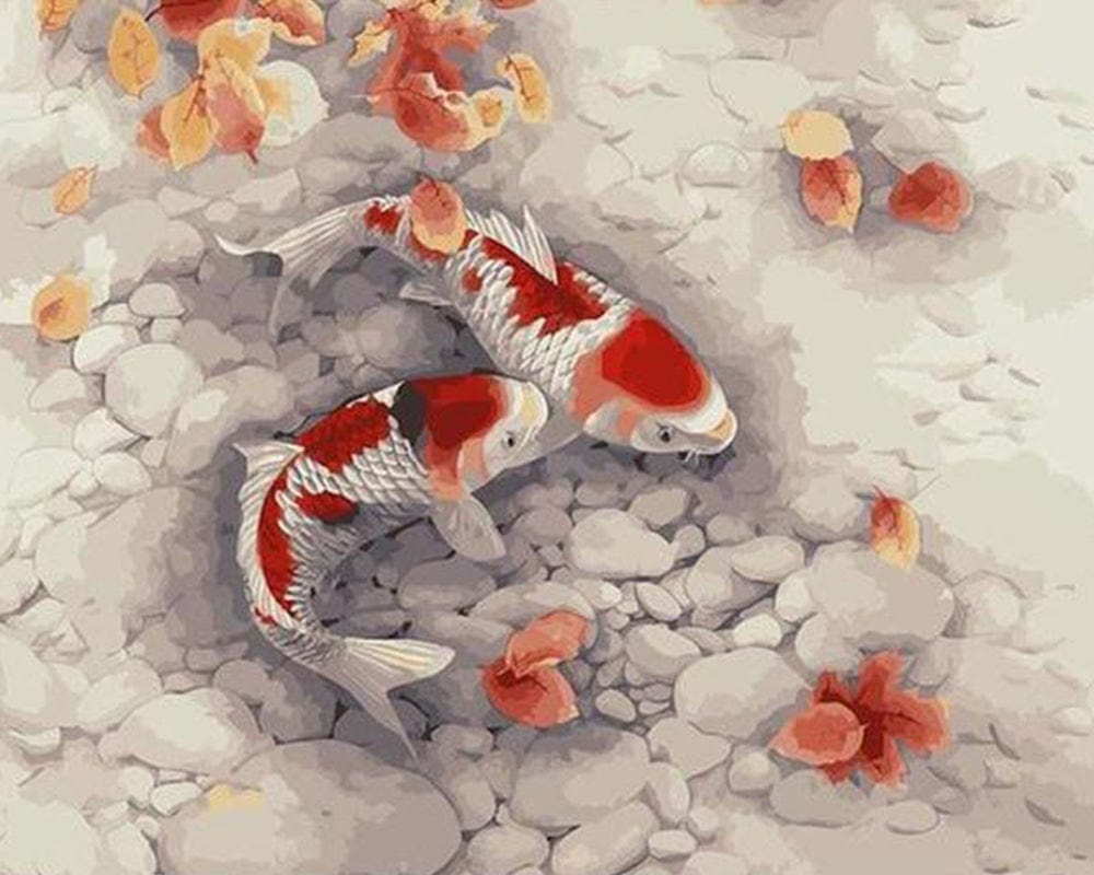 paintingnumberart Paint By Numbers Kit – Red Fish