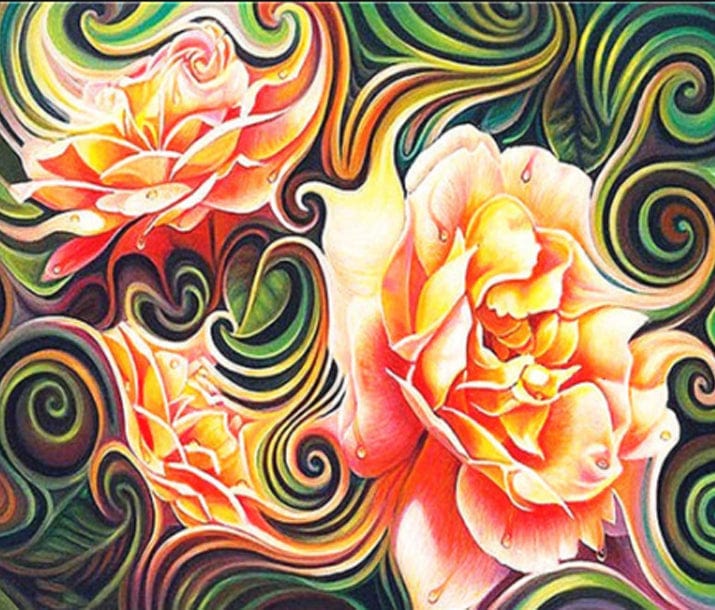 paintingnumberart Paint By Numbers Kit – Rhubarb flowers
